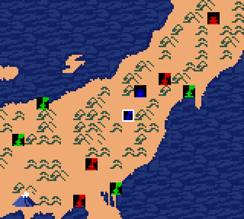 Zan Gear - Game Gear game screenshot (1990) by Wolf Team